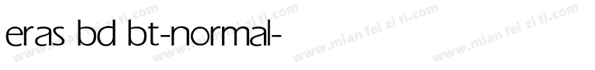 eras bd bt-normal字体转换
